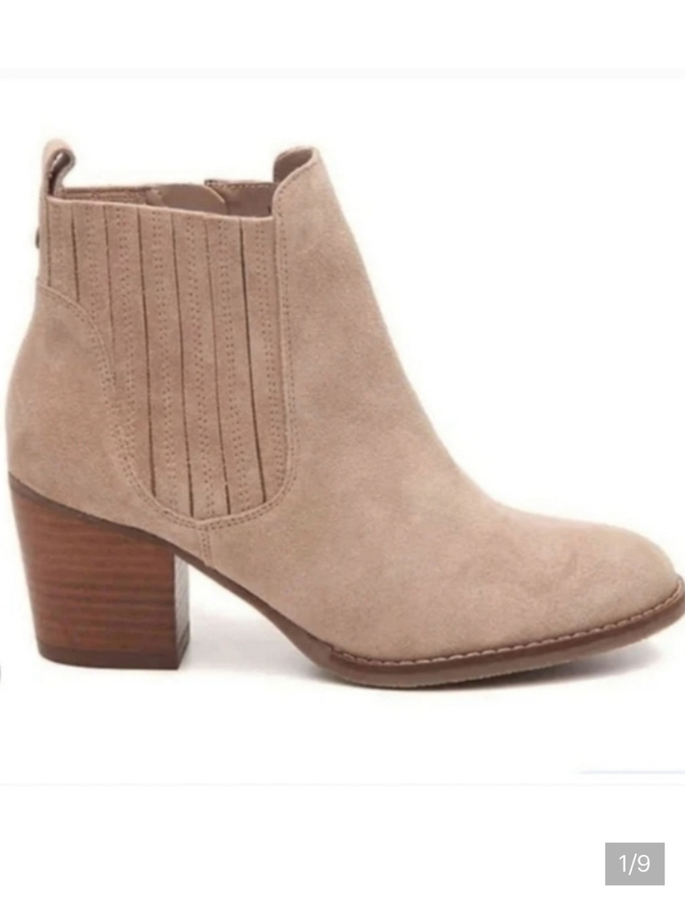 Crown Vintage Taupe Suede Chelsea Ankle Boot